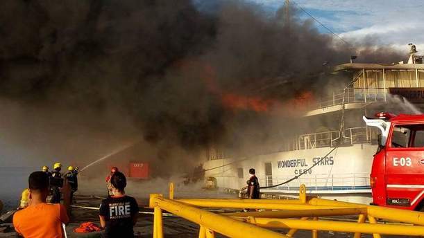 ORIGIN OF FIRE ON MV WONDERFUL STARS STILL UNKNOWN