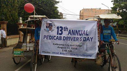 AUGUST 11, 2016, 13th TRICYCLE DRIVERS’ DAY IN CALBAYOG