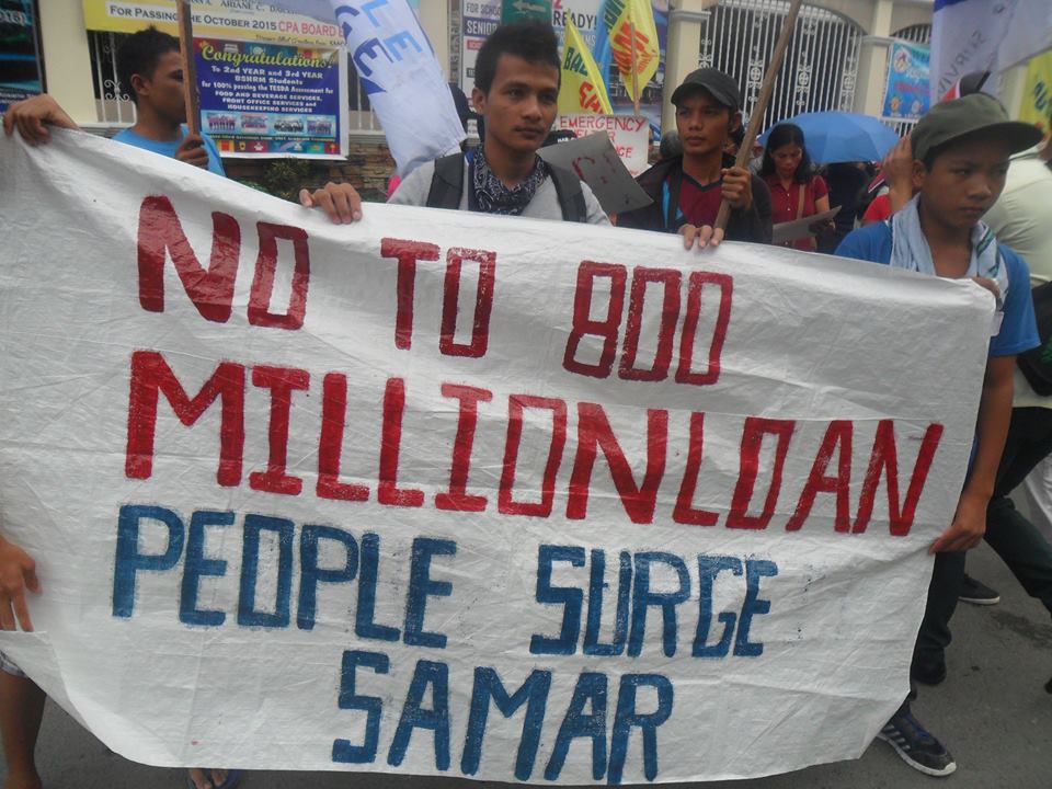 CATB. COP :  NO-TO-PHP800M-LOAN-COALITION ASSEMBLY AT PROVINCIAL CAPITOL, VERY PEACEFUL!