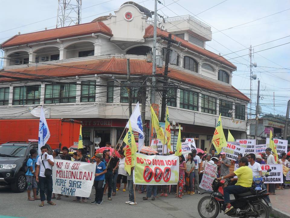 CATB. COP :  NO-TO-PHP800M-LOAN-COALITION ASSEMBLY AT PROVINCIAL CAPITOL, VERY PEACEFUL!