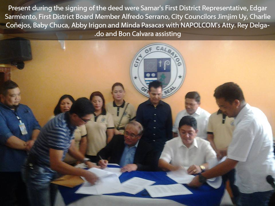 NAPOLCOM PROVINCIAL OFFICE SOON IN CALBAYOG
