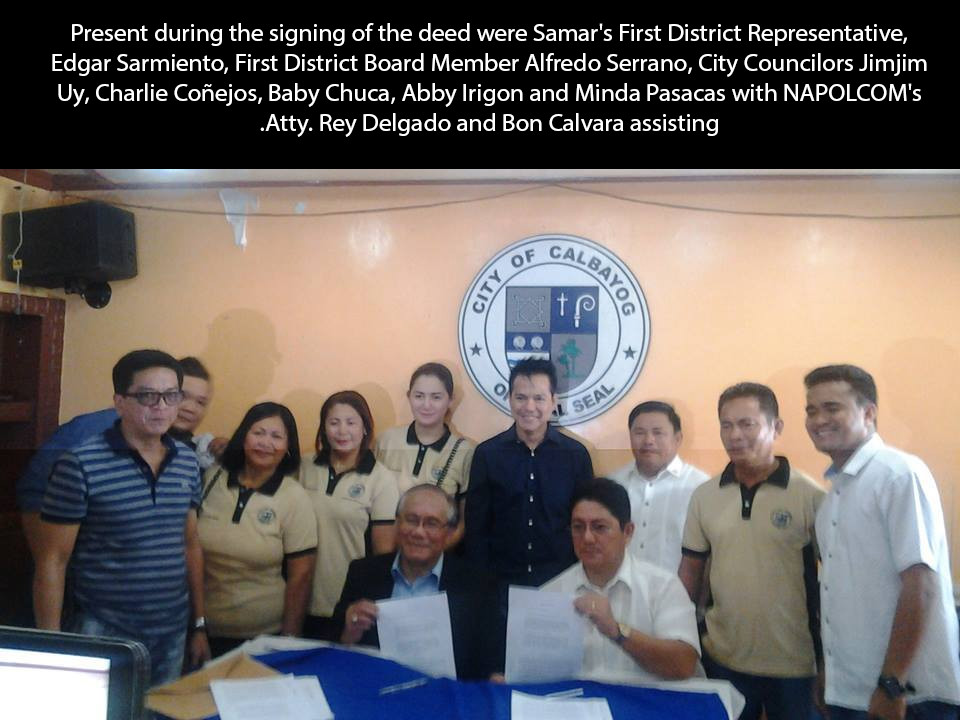 NAPOLCOM PROVINCIAL OFFICE SOON IN CALBAYOG