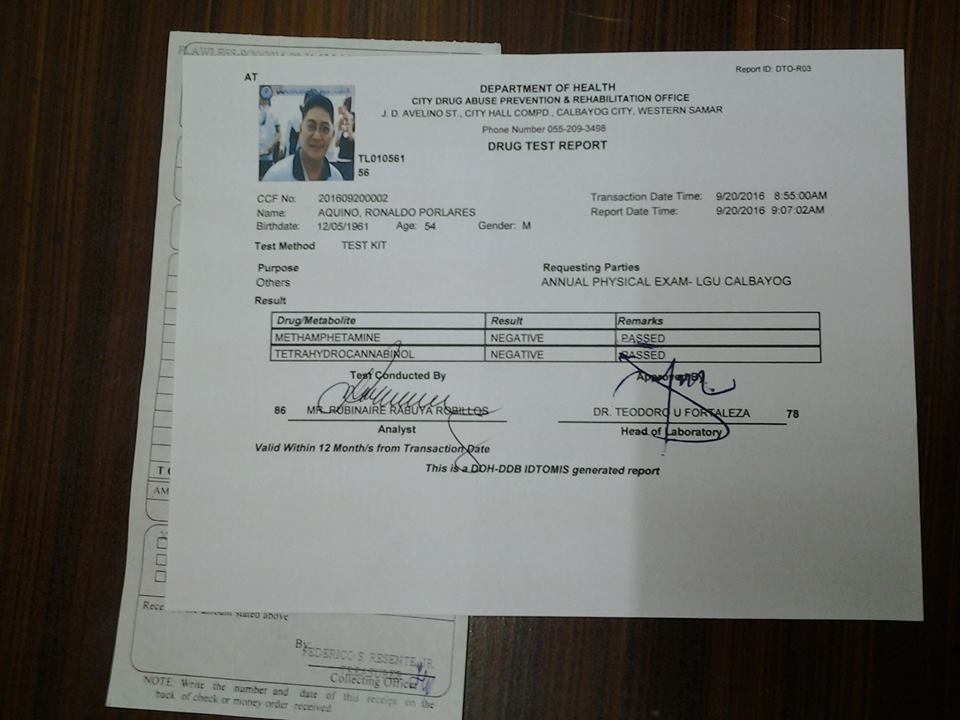 MEDIA PRACTITIONERS CHALLENGED MAYOR AQUINO TO DRUG TEST