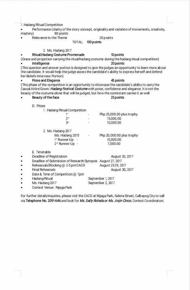 CALBAYOG’S SARAKIKI HADANG FESTIVAL: ON ITS 21ST YEAR  OF CELEBRATING MUSIC AND THE ARTS IN HONOR OF OUR LADY OF NATIVITY