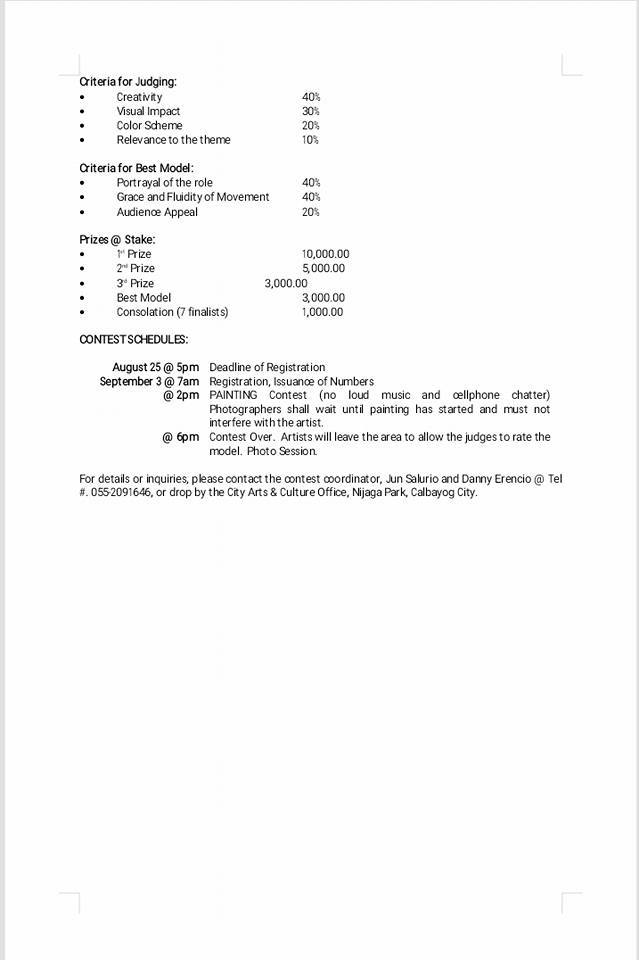 CALBAYOG’S SARAKIKI HADANG FESTIVAL: ON ITS 21ST YEAR  OF CELEBRATING MUSIC AND THE ARTS IN HONOR OF OUR LADY OF NATIVITY