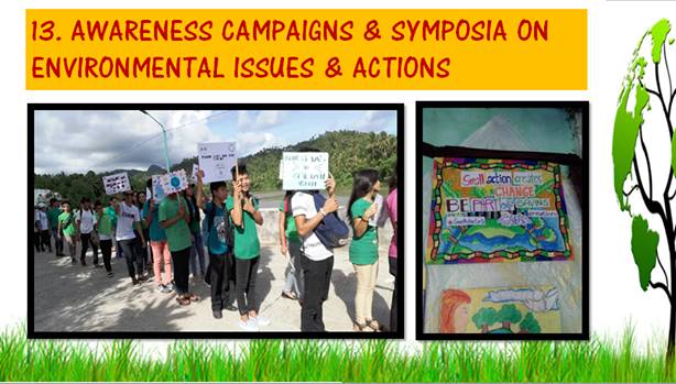 OQUENDO NATIONAL HIGH SCHOOL SOARING WITH ENVIRONMENT-FRIENDLY PROGRAMS REGIONAL CHAMPIONSHIP AWARDS; QUALIFIES TO NATIONAL LEVEL