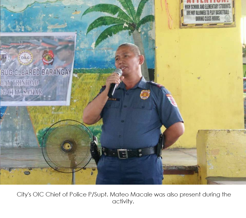 PDEA DECLARES 2ND DRUG-CLEARED BARANGAY IN CALBAYOG CITY