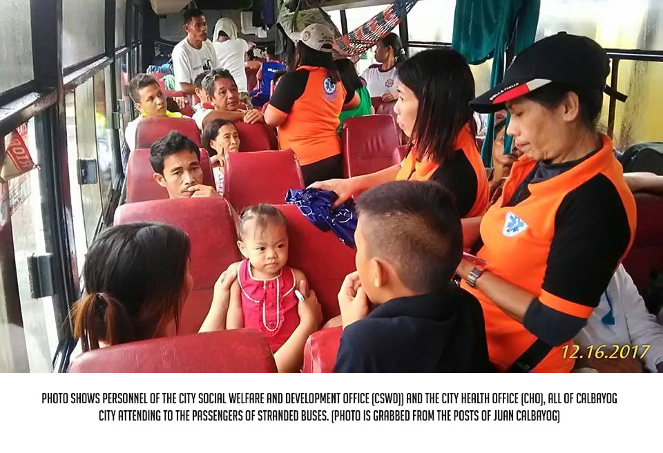 CITY GOVERNMENT HOUSES STRANDED BUS PASSENGERS