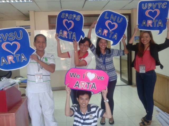 2016 ARTA REPORT CARD SAYS LGU-CALBAYOG PASSED; CALBAYOG WATER DISTRICT FAILED.