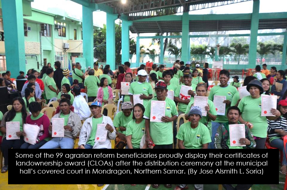 DAR AWARDS CLOAS TO 99 FARMERS IN NORTHERN SAMAR