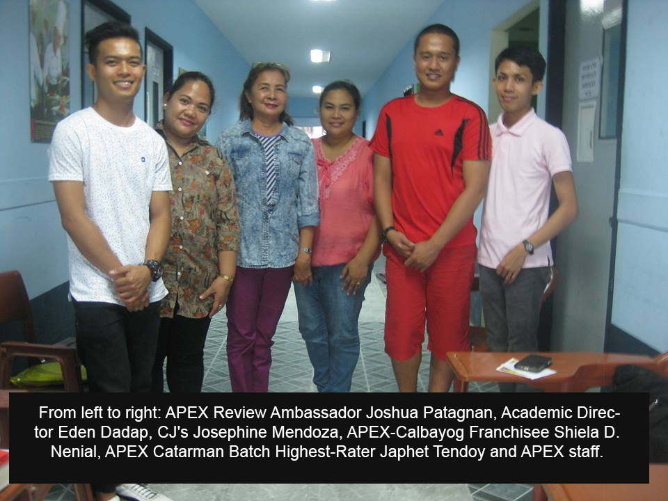 APEX PHILIPPINES REVIEW AND TRAINING CENTER OPENS IN CALBAYOG