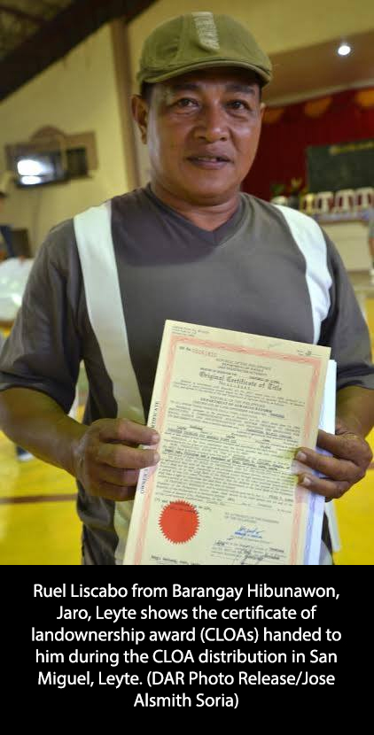 SEPTUAGENARIAN FARMER AMONG RO8 DAR BENEFICIARIES
