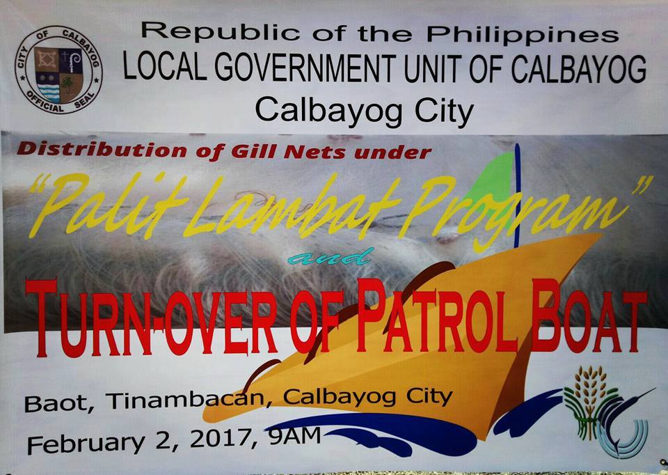 LGU-CALBAYOG ALLOCATES PhP2M FOR SMALL SCALE FISHING BOATS PROCUREMENT