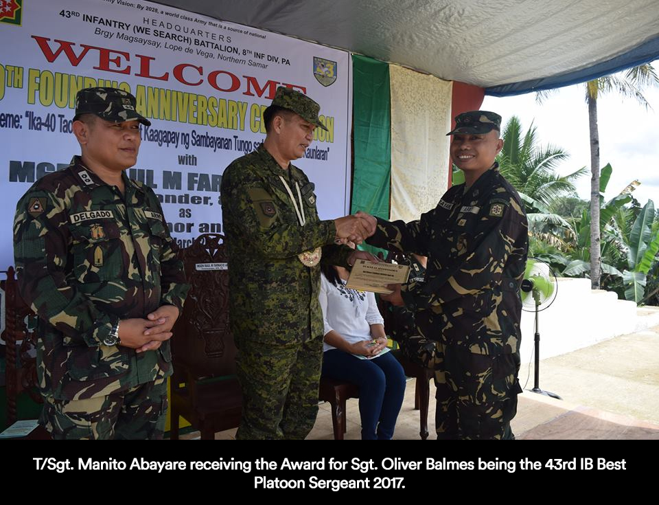ARMY’S 43RD IB 40TH ANNIV CELEBRATION; 8ID COMMANDER GUEST OF HONOR