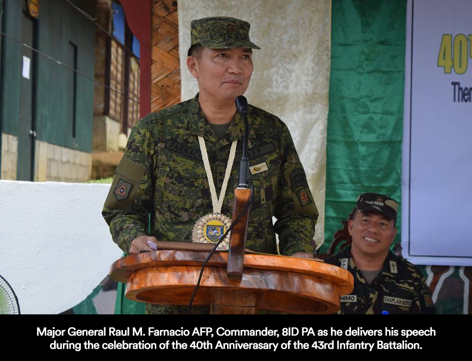 ARMY’S 43RD IB 40TH ANNIV CELEBRATION; 8ID COMMANDER GUEST OF HONOR