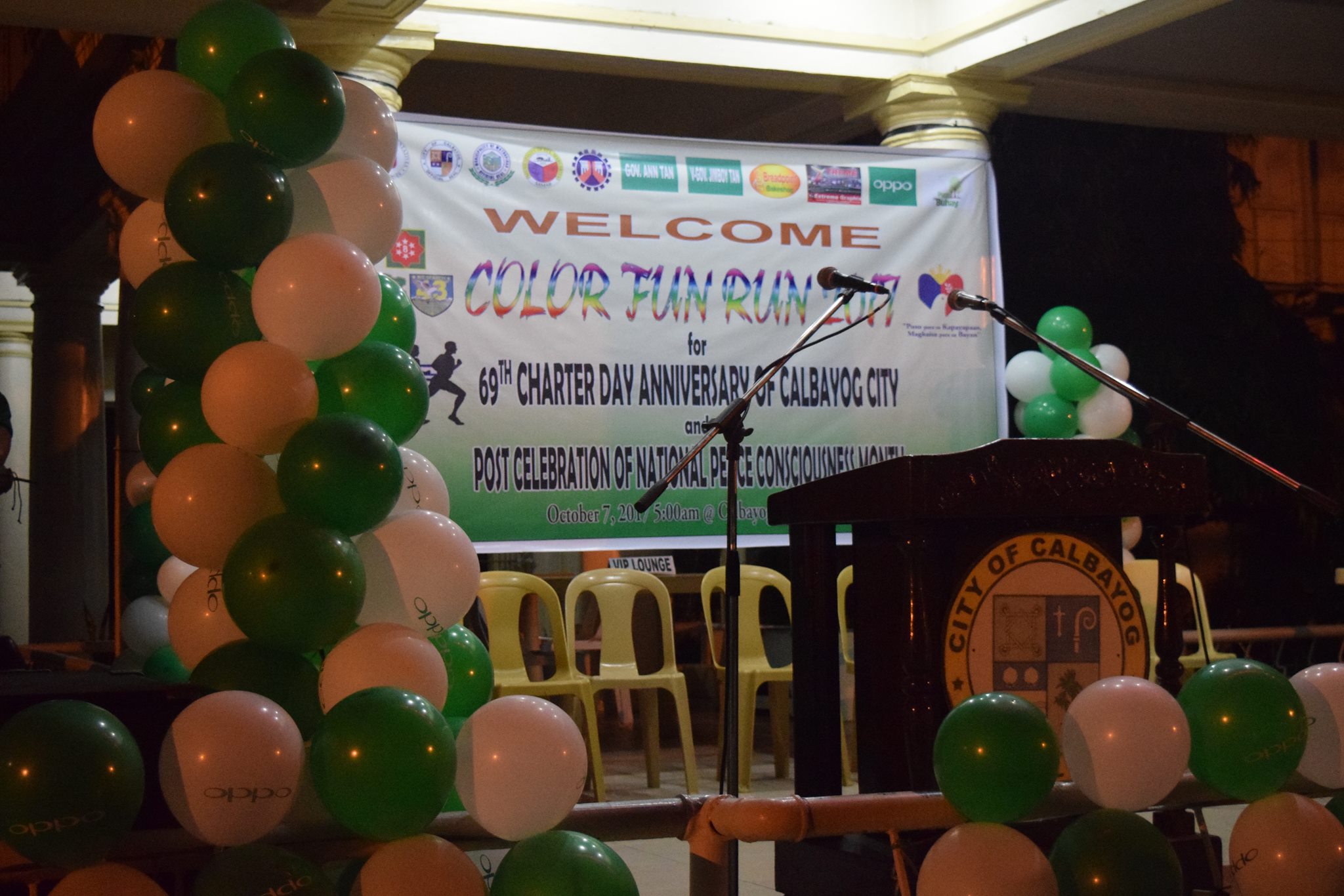 “ADLAW SAN CALBAYOG 2017” CELEBRATION KICKS OFF WITH COLOR FUN RUNElderly Week Culmination and Malaya Camp Fire, also in the First day of Festivities