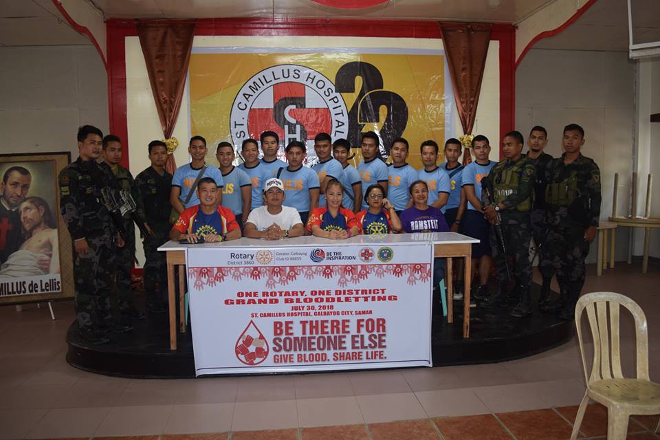 GREATER CALBAYOG ROTARIANS GET 30 DONORS IN BLOOD LETTING FOR ST. CAMILLUS HOSPITAL