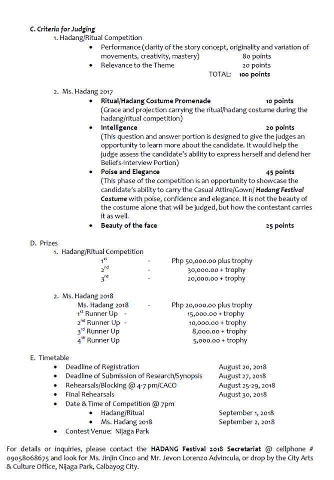 22 YEARS OF CELEBRATING MUSIC AND THE ARTS:  HADANG FESTIVAL IN HONOR OF OUR LADY OF NATIVITY IN THE 70 DAYS COUNTDOWN TO 70 YEARS CHARTER ANNIVERSARY.