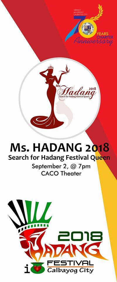 22 YEARS OF CELEBRATING MUSIC AND THE ARTS:  HADANG FESTIVAL IN HONOR OF OUR LADY OF NATIVITY IN THE 70 DAYS COUNTDOWN TO 70 YEARS CHARTER ANNIVERSARY.
