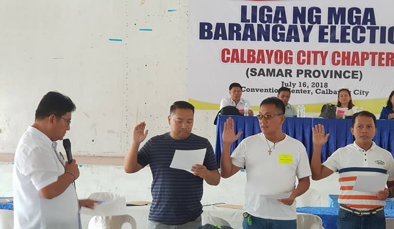 NEW SET OF CALBAYOG LIGA OFFICERS INDUCTED TO OFFICE