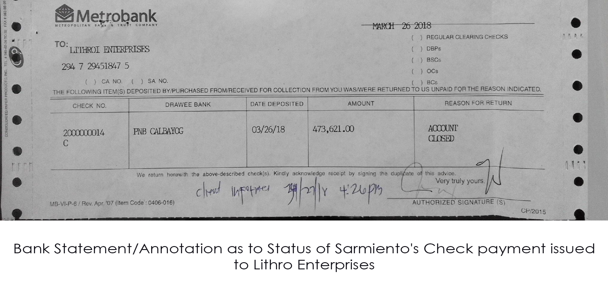 TRADER DIVESTS BUSINESSMEN PHP2M UNPAID GOODS